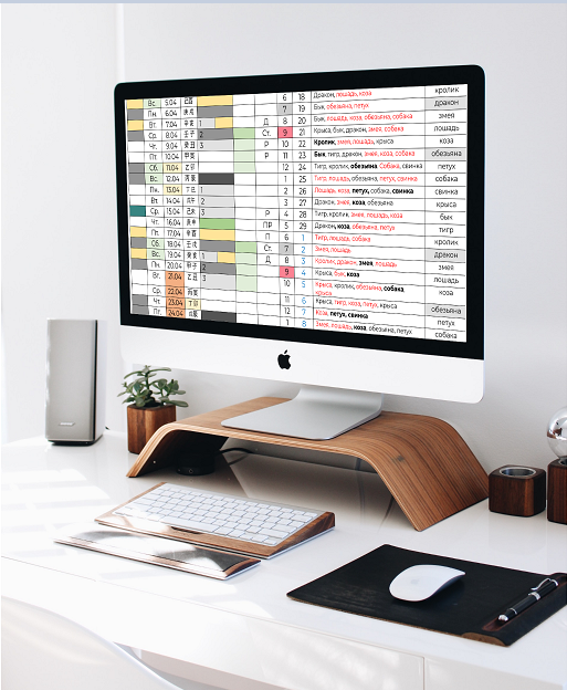 Пример бизнес-календаря — расчёт благоприятных дат для компании, кейс Натальи Королёвой